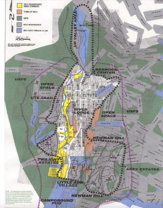 Rico, Colorado - Town Master Plan Map